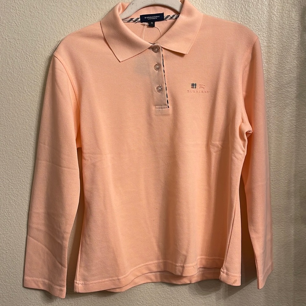 Burberry Long Sleeve Top. 100% Cotton